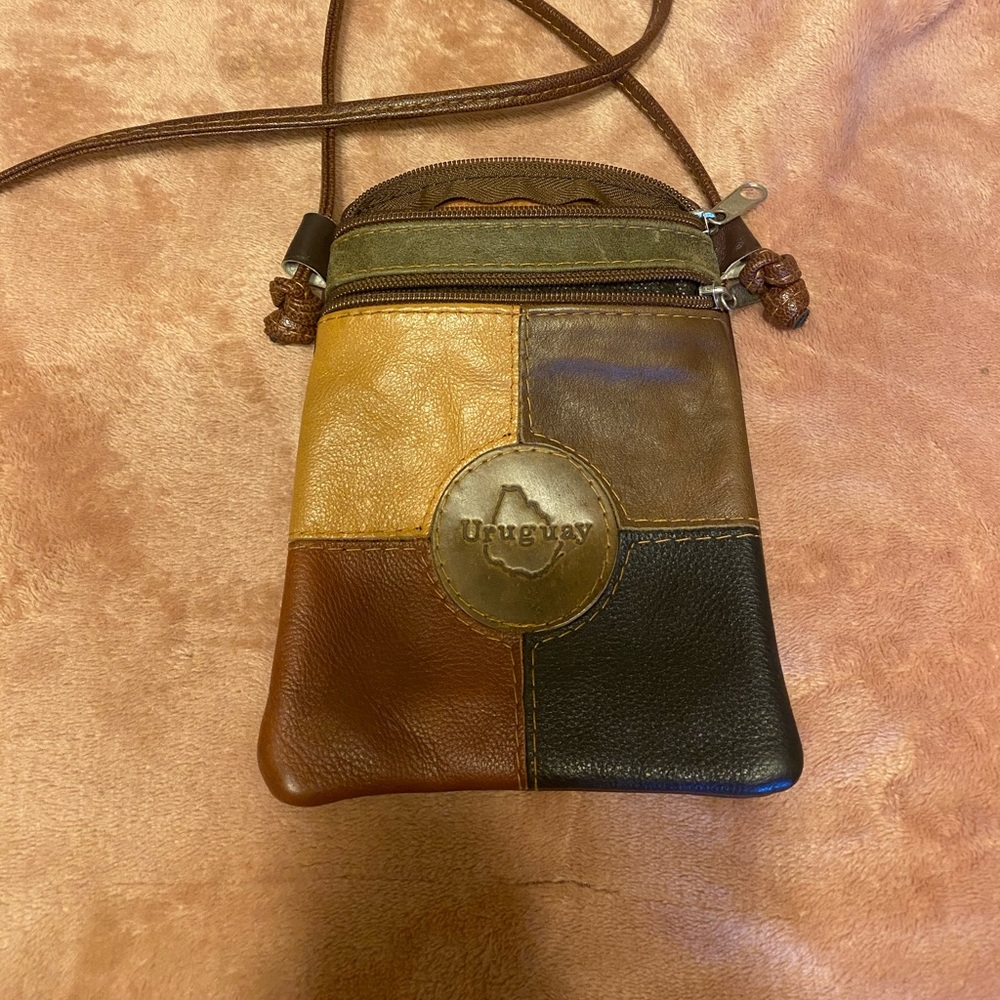 Leather crossbody bag